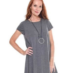 Cap Sleeve Overlay Dress